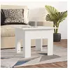 Image de Salontafel 55x55x42 cm bewerkt hout wit810235