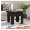 Image de Table basse noir 55x55x42 cm bois d ingénierie