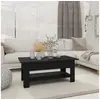 Image de Table basse noir 102x55x42 cm bois d ingénierie