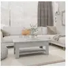 Image de Table basse gris béton 102x55x42 cm bois d ingénierie