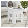 Image de Table basse Blanc 40x40x42 cm Bois d ingénierie