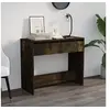 Image de Table console chêne fumé 89x41x76,5 cm bois d'ingénierie812999