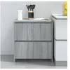 Image de Buffet, Armoire avec Portes, Meuble de Rangement, Organisateur de Salle de Séjour Salon Intérieur, Sonoma Gris Bois d'Ingénierie