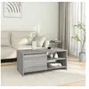Image de Table Basse Table d'Appoint Rangement Table Centrale Bout de Canapé Salon Salle de Séjour Sonoma Gris 102x50x45 cm Bois d'Ingénierie