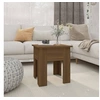 Image de Table basse chêne marron 40x40x42 cm bois d ingénierie