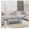 Image de Table basse sonoma gris 102x55x42 cm bois d ingénierie