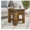 Image de Table basse Chêne fumé 40x40x42 cm Bois d ingénierie