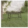 Image de Banc tour d'arbre 110 cm Noir Acier 318827