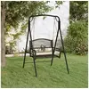 Image de Balancelle 124 cm Noir Acier 318832