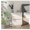 Image de Table de chevet Blanc 40x35x50 cm Bois de pin solide813317