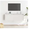 Image de Armoire murale Blanc 100x30x35 cm Bois de pin massif