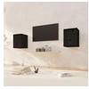 Image de Wandkasten 2 st 30x30x40 cm massief grenenhout zwart813484