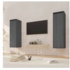 Image de Armoires murales 2 pcs Gris 30x30x100 cm Bois de pin massif813510