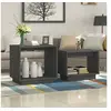 Image de Tables basses gigognes 2 pcs Gris Bois de pin massif813527