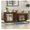 Image de Tables basses gigognes 2 pcs Marron miel Bois de pin massif813528