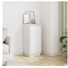 Image de Buffet Blanc 31,5x34x75 cm Bois massif de pin
