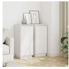 Image de Buffets 2 pcs Blanc 31,5x34x75 cm Bois massif de pin813353