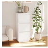 Image de Buffet Armoire de Rangement Organisateur de Maison Meuble de Rangement Armoire de Salon Intérieur Blanc 32x34x75 cm Bois Massif de Pin