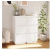 Image de Buffets 2 pcs Blanc 32x34x75 cm Bois massif de pin