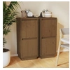 Image de Buffets 2 pcs Marron miel 31,5x34x75 cm Bois massif de pin813387