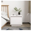 Image de Table de chevet Blanc 35x34x32 cm Bois de pin solide