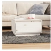 Image de Table basse Blanc 55x56x32 cm Bois massif de pin813406
