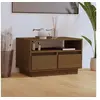 Image de Meuble TV Marron miel 60x35x37 cm Bois de pin massif