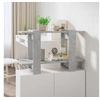 Image de Bibliothèque Séparateur de pièce Gris béton 80x30x51 cm