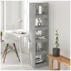 Image de Bibliothèque Séparateur de pièce Gris béton 40x30x166 cm