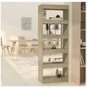 Image de Bibliothèque séparateur de pièce chêne sonoma bois d ingénierie