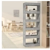 Image de Bibliothèque/séparateur de pièce gris béton bois d'ingénierie811677