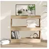 Image de Bibliothèque Séparateur de pièce chêne sonoma 80x30x72 cm