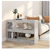 Image de Bibliothèque Séparateur de pièce Gris béton 100x30x72 cm