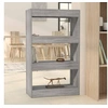 Image de Bibliothèque Séparateur de pièce Sonoma gris Bois d ingénierie