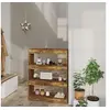 Image de Bibliothèque Séparateur de pièce chêne fumé bois d ingénierie
