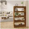 Image de Bibliothèque/Séparateur de pièce Chêne fumé Bois d'ingénierie813620