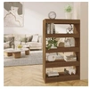 Image de Bibliothèque Séparateur de pièce Chêne marron Bois d ingénierie