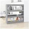 Image de Bibliothèque Séparateur de pièce sonoma gris 100x30x103 cm