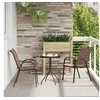 Image de Chaises empilables de jardin 2 pcs Marron Tissu textilène 318779
