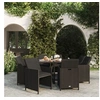Image de Mobilier à Dîner de Jardin et Coussins 9 pcs Mobilier de Salle à Manger Table et Chaises de Repas Terrasse Patio 3095506