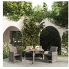Image de Mobilier à Dîner de Jardin et Coussins 5 pcs Mobilier de Salle à Manger Table et Chaises de Repas Terrasse Patio 3095509