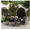 Image de Mobilier à Dîner de Jardin et Coussins 9 pcs Mobilier de Salle à Manger Table et Chaises de Repas Terrasse Patio 3095511