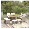Image de 9-delige Tuinset met kussens poly rattan beige3095529