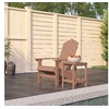 Image de Chaise exterieur empilable non pliable H. 46 cm en polyethylene marron