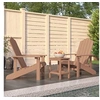 Image de Chaises de jardin Adirondack avec table PEHD Marron3095706