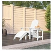 Image de Chaise en polyethylene non pliable H. 46 cm exterieur blanc