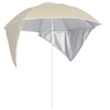 Image de Parasol de Plage avec Parois Latérales, Pare-soleil de Patio, Abri de Soleil, Parasol de Jardin Terrasse Cour 318836