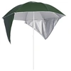 Image de Strandparasol met zijwanden 215 cm groen318838