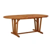 Image de Table de jardin 200x100x75 cm Bois d eucalyptus solide