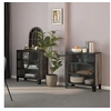 Image de Armoires de rangement 2 pcs Gris 72x36x82 cm Métal et MDF3095972